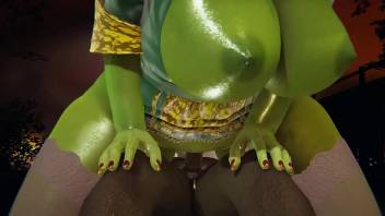 Shrek - Princess Fiona creampied by Orc - 3D Porn
